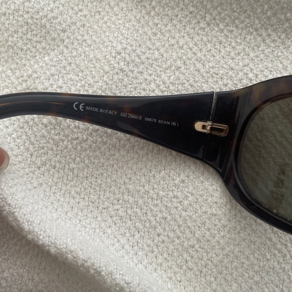 GUCCI GG2966/S 08670 62mm Brown Havana Butterfly Oversized Sunglasses Italy - Picture 6 of 7